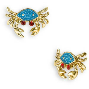 Mermaid Earrings on Betsey Johnson Mermaid S Tale Crab Earrings