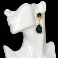 emerald earrings drop