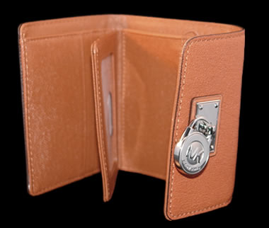 michael kors hamilton wallet with silver hardware