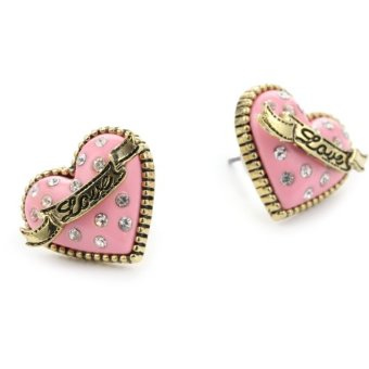 betsey johnson love earrings