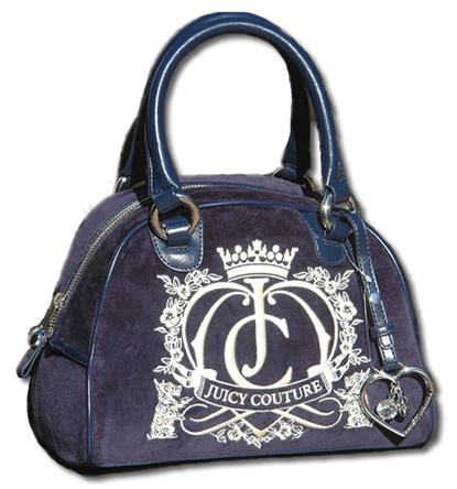 Leather bowling bag Juicy Couture Blue in Leather - 16326972