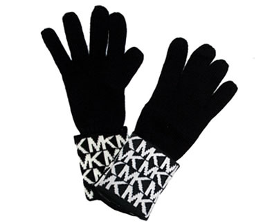 Michael Kors Gloves Women MU2001C46GBLACKKHAKI Merino Wool Black khaki  65,63€