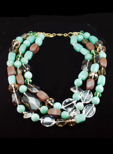 Trendy Mixed Bead Necklace