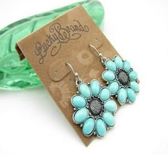 lucky turquoise earrings