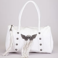 Trendy shoulderbag with chain shoulderstrap / 15482 - Vanilla